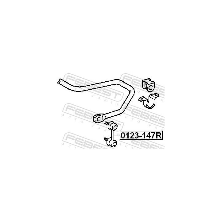šarnyro stabilizatorius FEBEST 0123-147R