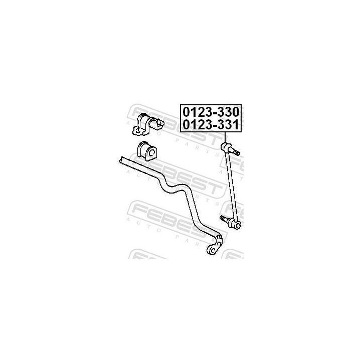 šarnyro stabilizatorius FEBEST 0123-331