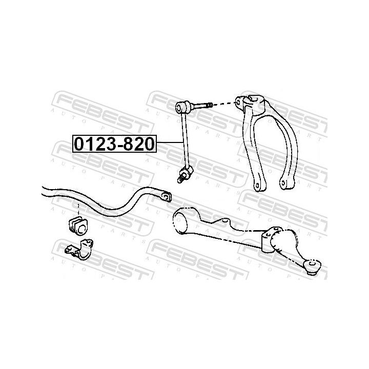šarnyro stabilizatorius FEBEST 0123-820