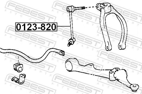 šarnyro stabilizatorius FEBEST 0123-820