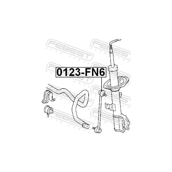 šarnyro stabilizatorius FEBEST 0123-FN6