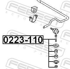 šarnyro stabilizatorius FEBEST 0223-110