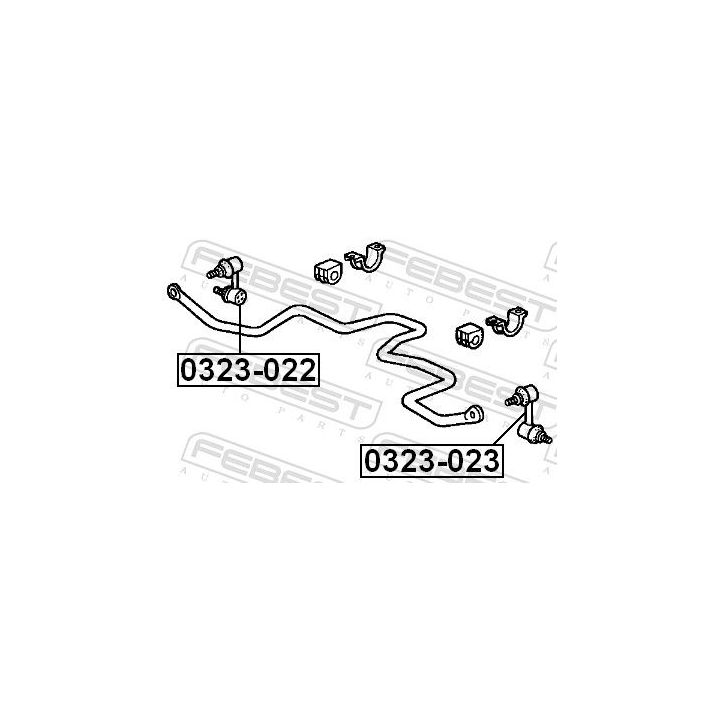 šarnyro stabilizatorius FEBEST 0323-023