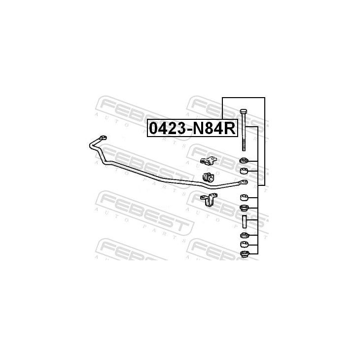 šarnyro stabilizatorius FEBEST 0423-N84R