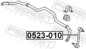 šarnyro stabilizatorius FEBEST 0523-010