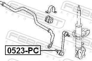 šarnyro stabilizatorius FEBEST 0523-PC