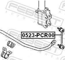 šarnyro stabilizatorius FEBEST 0523-PCR00