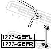 šarnyro stabilizatorius FEBEST 1223-GEFR