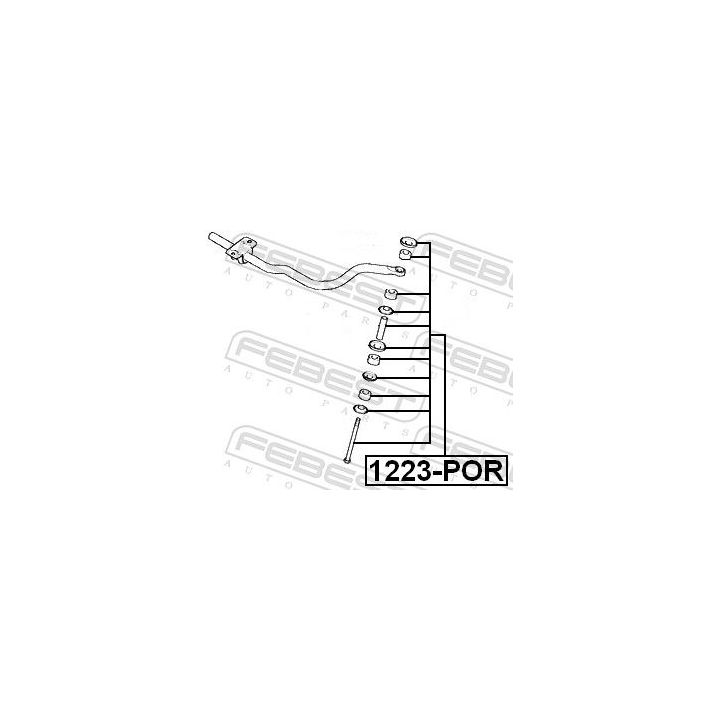 šarnyro stabilizatorius FEBEST 1223-POR