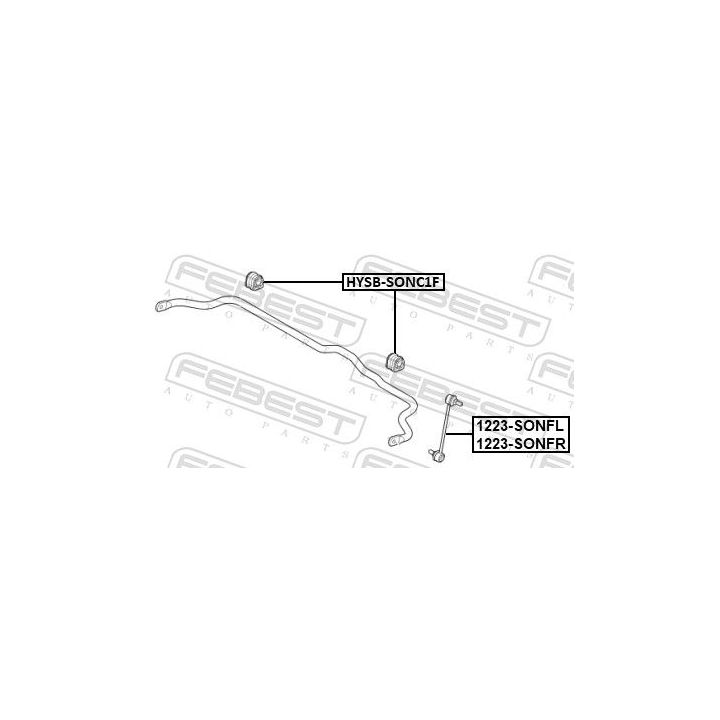šarnyro stabilizatorius FEBEST 1223-SONFR