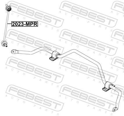 šarnyro stabilizatorius FEBEST 2023-MPR