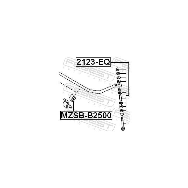 šarnyro stabilizatorius FEBEST 2123-EQ