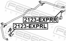 šarnyro stabilizatorius FEBEST 2123-EXPRR