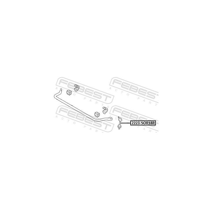 šarnyro stabilizatorius FEBEST 2223-SOR18R