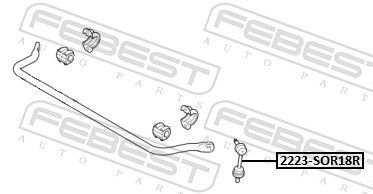šarnyro stabilizatorius FEBEST 2223-SOR18R