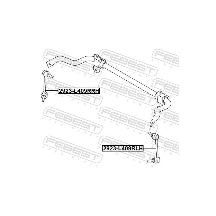 šarnyro stabilizatorius FEBEST 2923-L409RLH