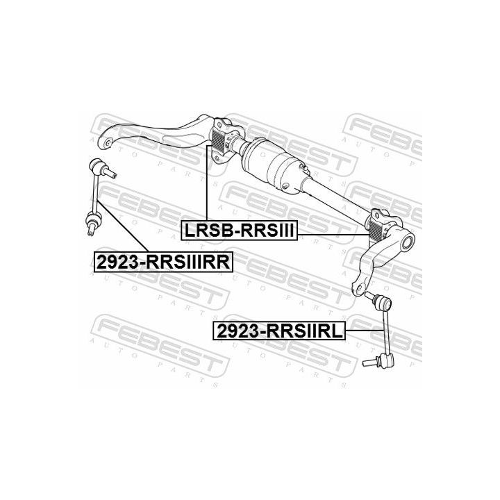 šarnyro stabilizatorius FEBEST 2923-RRSIIIRR