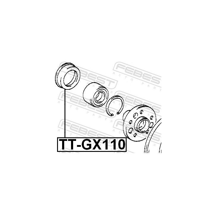 Remonto komplektas, rato stebulė FEBEST TT-GX110