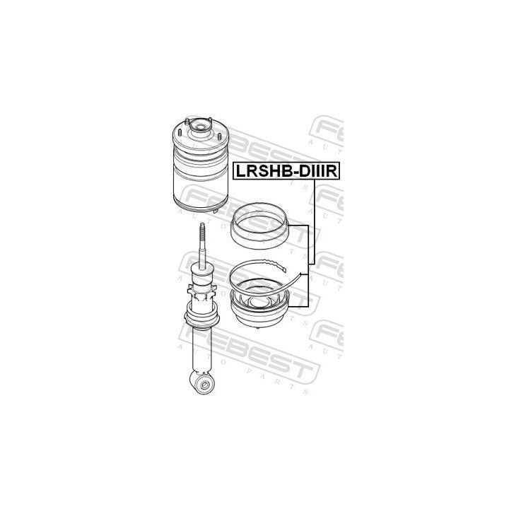 Apsauginis dangtelis/gofruotoji membrana, amortizatorius FEBEST LRSHB-DIIIR
