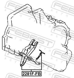 Paleidimo šakė, sankaba FEBEST 2281F-FB