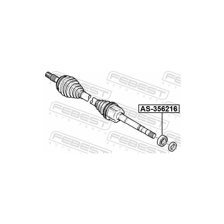 Guolis, kardaninis velenas FEBEST AS-356216