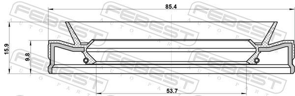 Veleno sandariklis, neautomatinės transmisijos velenas FEBEST 95HES-55851016L