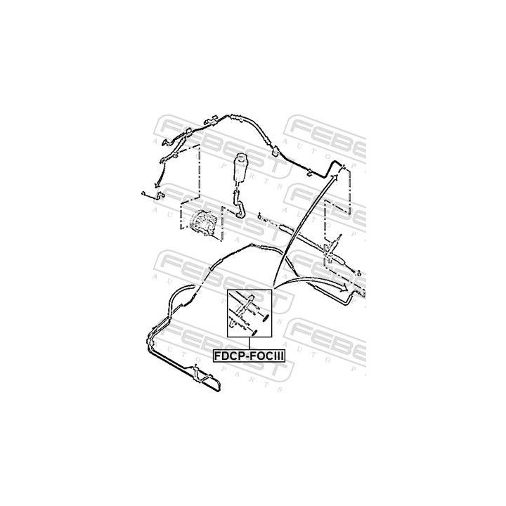 Veleno sandariklis, vairo stiprintuvo siurblys FEBEST FDCP-FOCIII