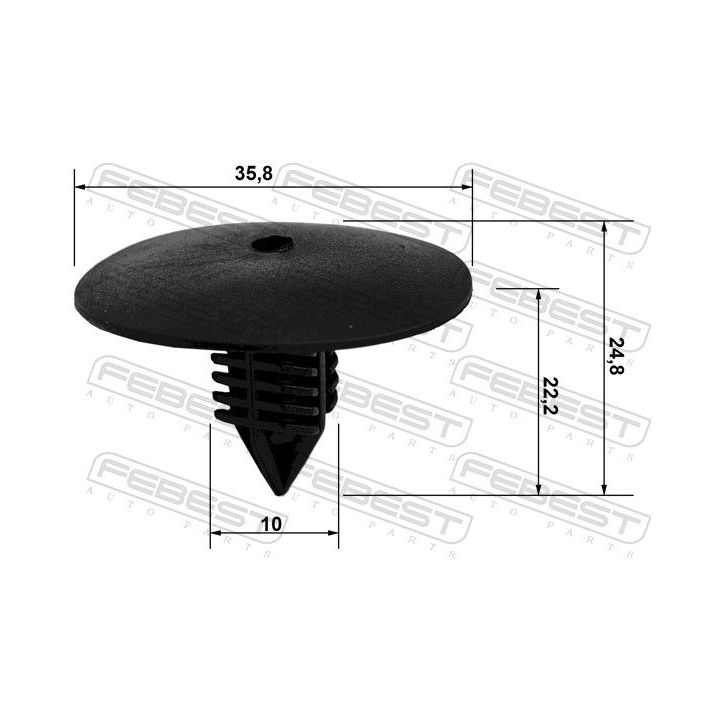 Sąvarža, atšvaitas / apsaugos juosta FEBEST 88570-003