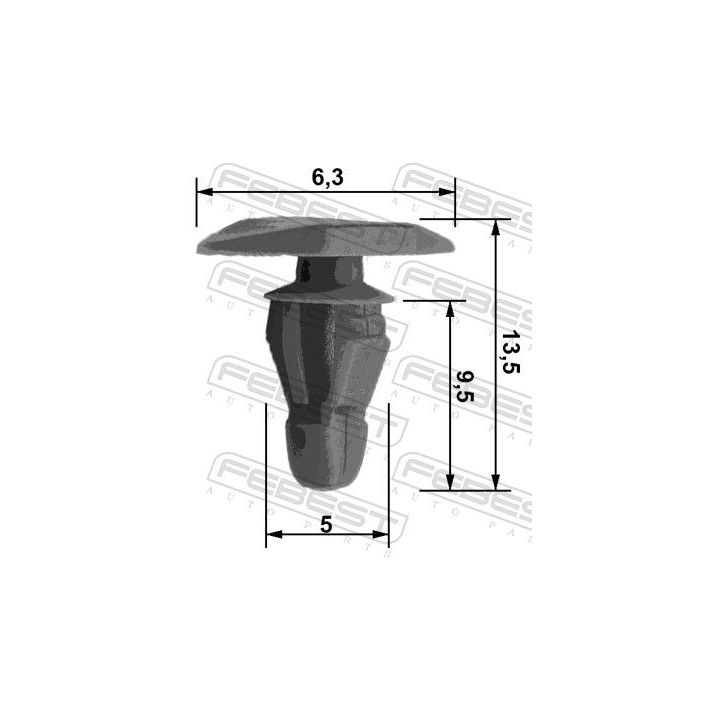 Sąvarža, atšvaitas / apsaugos juosta FEBEST 88570-023
