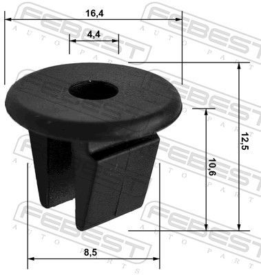 Sąvarža, atšvaitas / apsaugos juosta FEBEST 88570-042