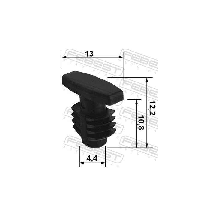 Sąvarža, atšvaitas / apsaugos juosta FEBEST 88570-060