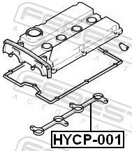 Tarpiklis, žvakių dėklas FEBEST HYCP-001