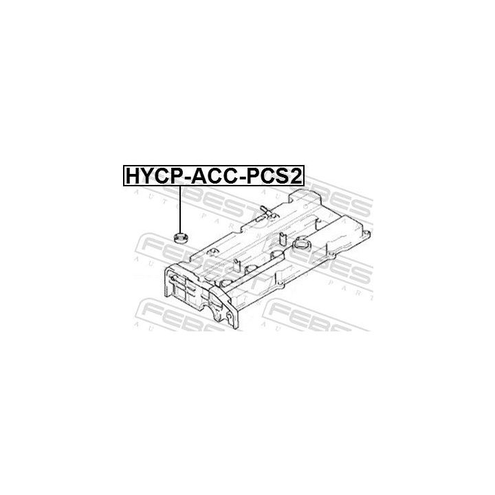 Tarpiklis, žvakių dėklas FEBEST HYCP-ACC-PCS2