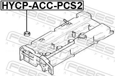 Tarpiklis, žvakių dėklas FEBEST HYCP-ACC-PCS2