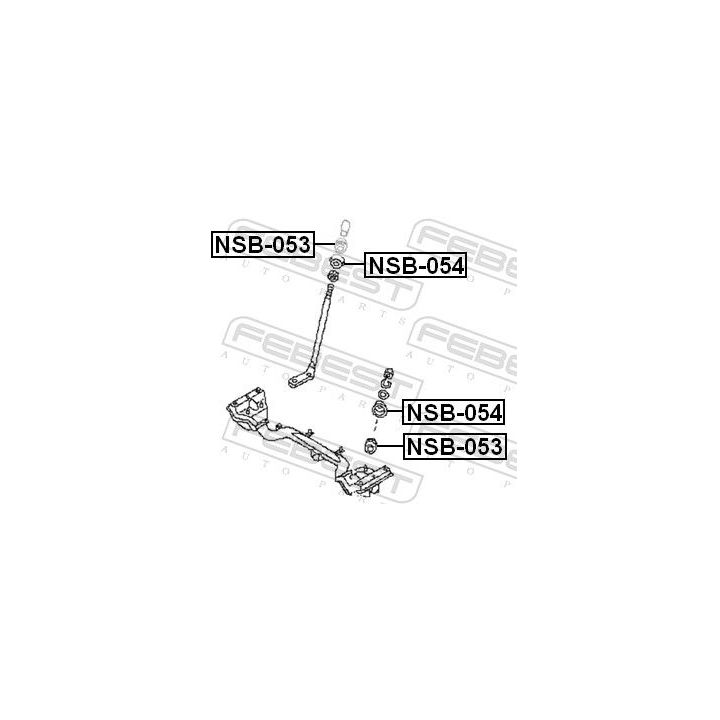 Vairavimo svirties įvorė FEBEST NSB-053