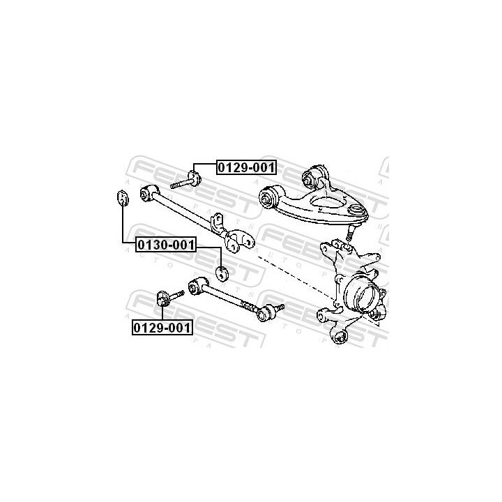 Gnybtas, atraminis buferis (ašies korpusas) FEBEST 0130-001