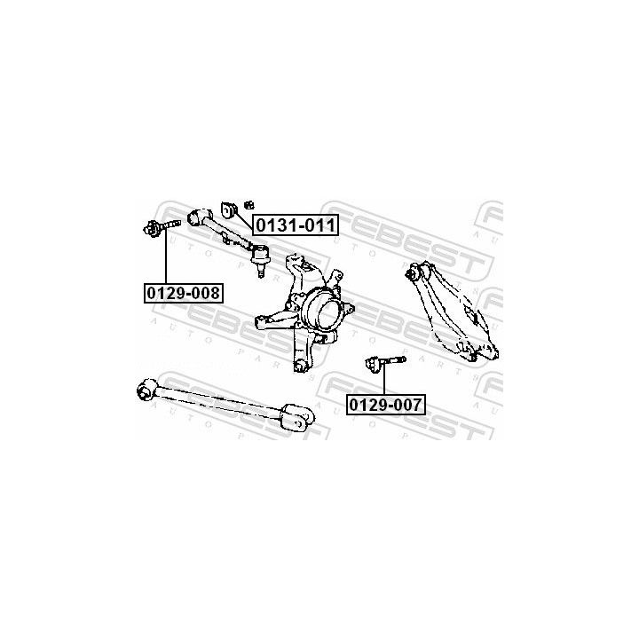 Gnybtas, atraminis buferis (ašies korpusas) FEBEST 0131-011