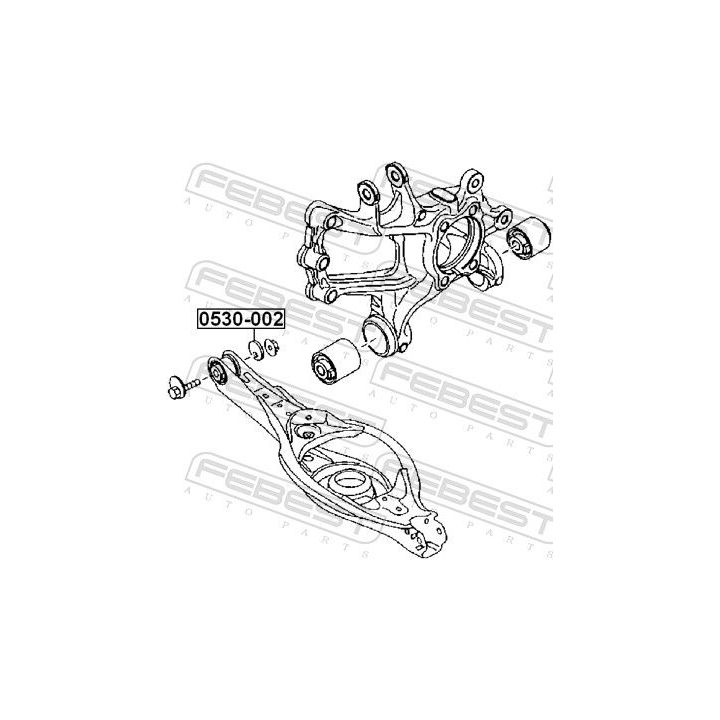 Gnybtas, atraminis buferis (ašies korpusas) FEBEST 0530-002