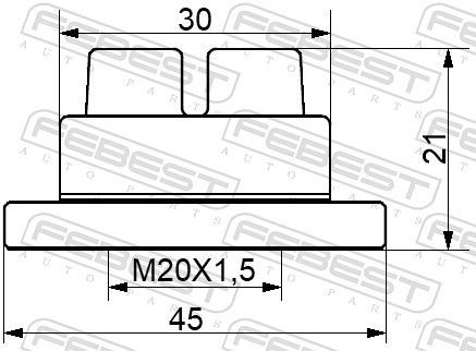 Veržlė, rato stebulė FEBEST 0598-NHUB02