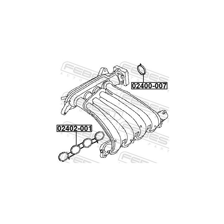 Tarpiklis, droselio korpusas FEBEST 02400-007