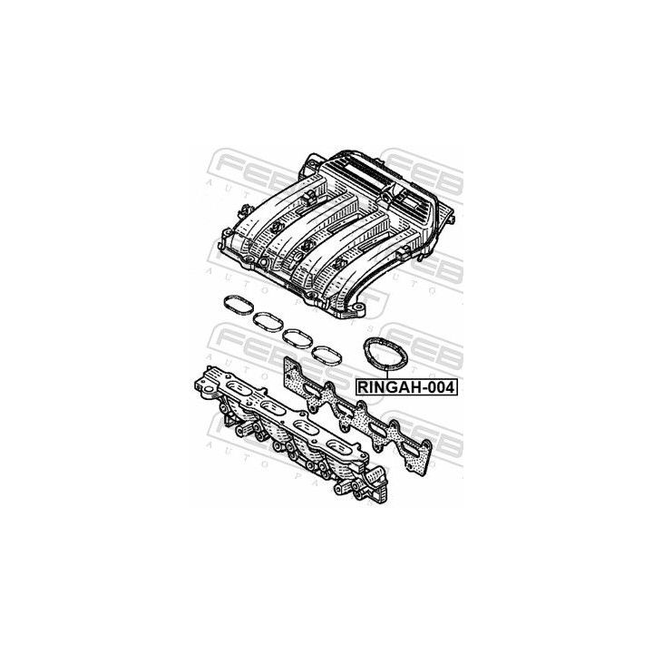 Tarpiklis, droselio korpusas FEBEST RINGAH-004