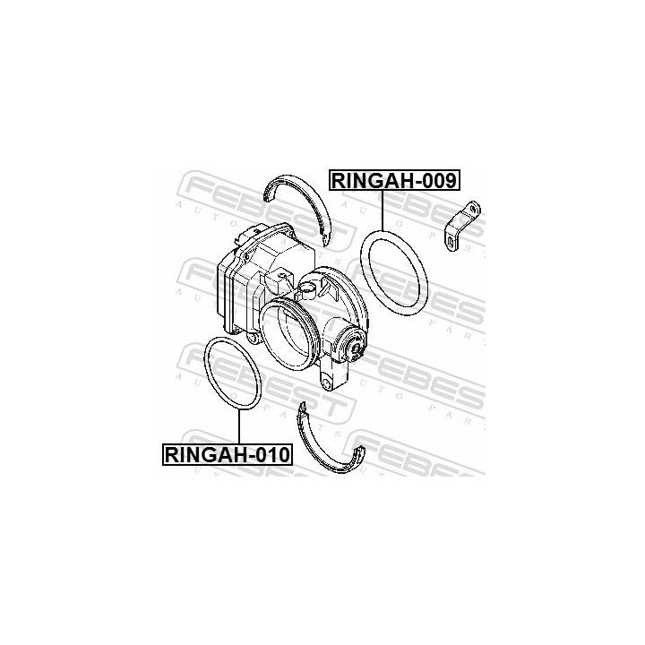 Tarpiklis, droselio korpusas FEBEST RINGAH-010