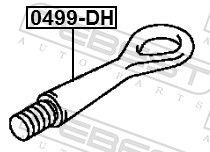 Vilkimo kablys FEBEST 0499-DH