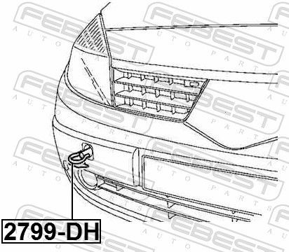 Vilkimo kablys FEBEST 2799-DH