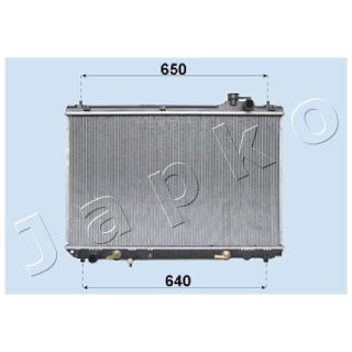 Radiatorius, variklio aušinimas JAPKO RDA153084