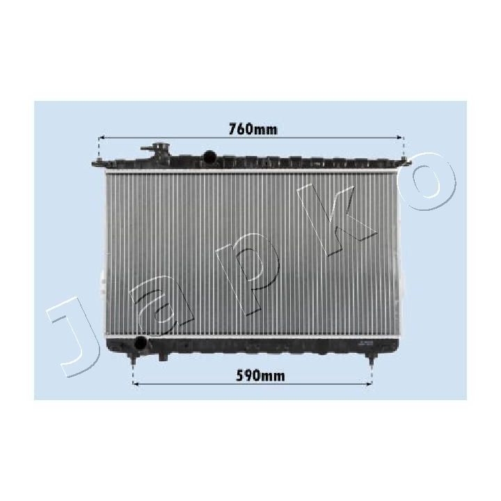 Radiatorius, variklio aušinimas JAPKO RDA283095
