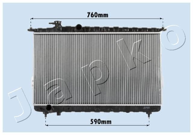 Radiatorius, variklio aušinimas JAPKO RDA283095