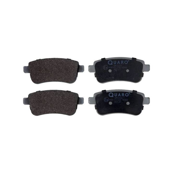 Stabdžių trinkelių rinkinys, diskinis stabdys QUARO QP3316