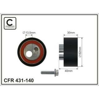 įtempiklio skriemulys, paskirstymo diržas CAFFARO 431-140