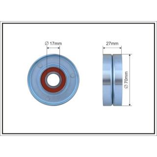 įtempiklio skriemulys, V formos rumbuotas diržas CAFFARO 377-00